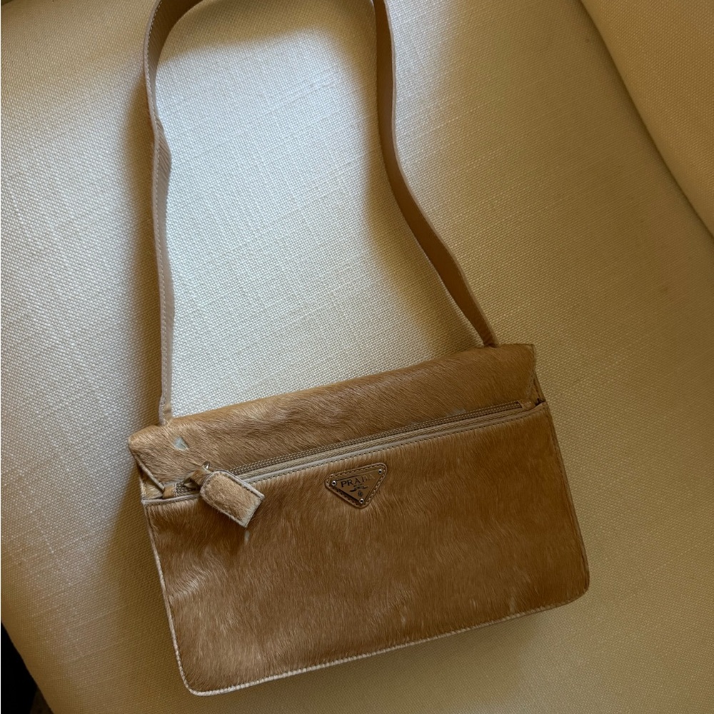 Prada Vintage Neutral Ponyhair Bag - Picture 3 of 9